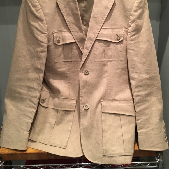 Safari cotton and linen blazer - Picture 4 of 4